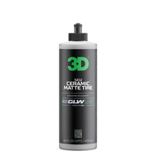 Load image into Gallery viewer, 3D SiO2 Ceramic Matte Tire Shine, GLW Series | Hydrophobic Formula Protects Against Fading, Cracking &amp; Discoloration | UV Protection Spray | Deep Dark Shine | 16 oz