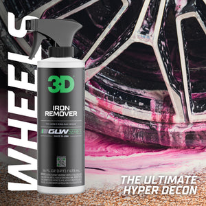 3D Iron Remover GLW Series | DIY Car Detailing | Hyper Effective Wheel Decontamination | Removes Iron Particles, Dirt, Brake Dust | Rapid Results | Ultimate Iron & Surface Contaminate Eliminator, 64oz