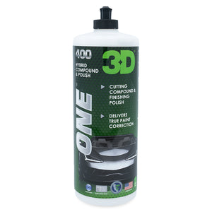 3D ONE Hybrid Compound & Finishing Polish 32 ounces Made In USA by 3D Car Care Products in California Available at 3D Car Care Miami store and www.3dcarcaremiami.com