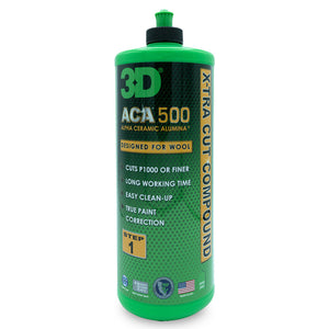 3D ACA 500 | Step 1 X-Tra Cut Compound - Low Dust Cuts P1000 or Finer